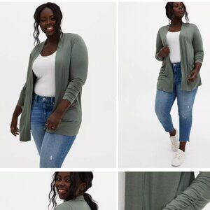 Super Soft Boyfriend Cardigan Open Front